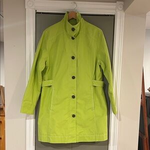 Eddie Bauer Women's Lime Green Lightweight Coat